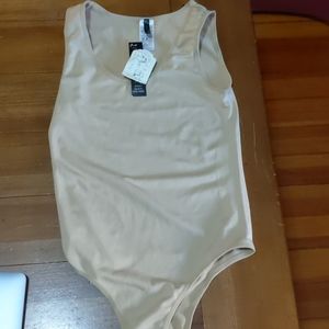 Beige body suit NWT